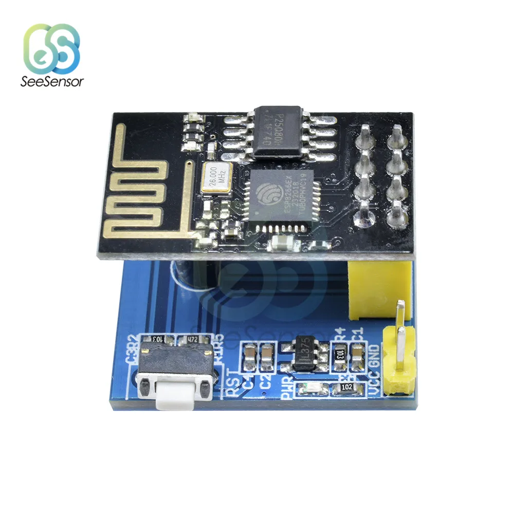 ESP8266 ESP01 DS18B20 модуль датчика температуры и влажности Esp8266 Wi Fi беспроводная плата