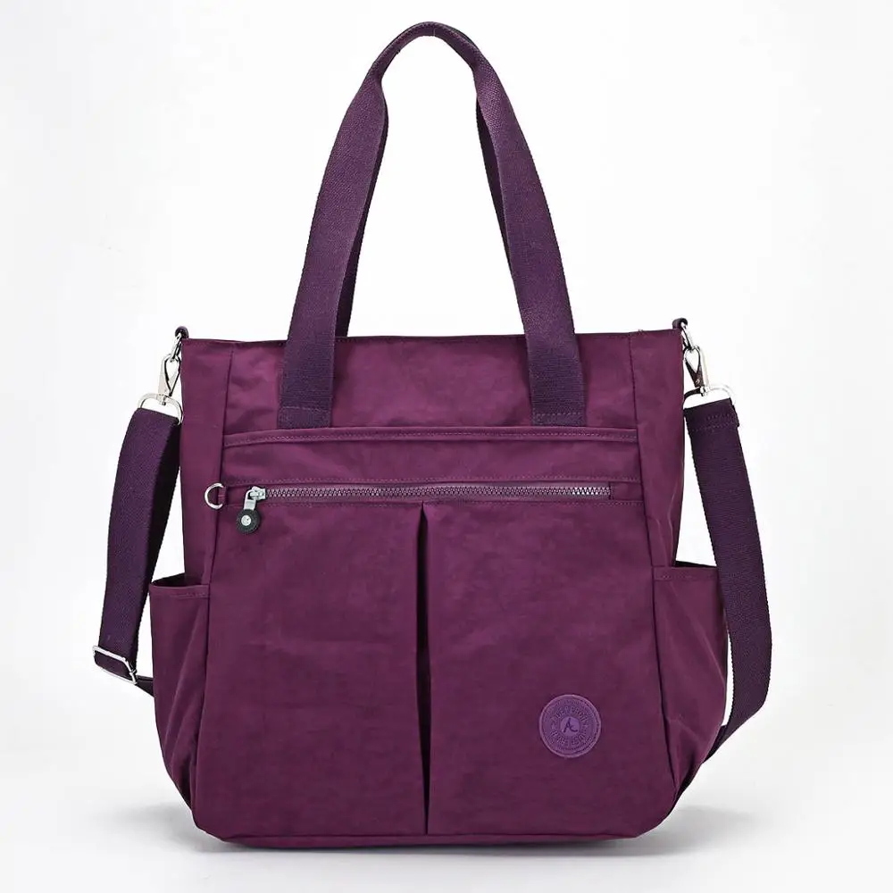 ACEPERCH женские сумки через плечо Bolsa Feminina роскошные сумки женские сумки дизайнерские для дам Повседневные нейлоновые большие вместительные пляжные сумки - Цвет: Purple