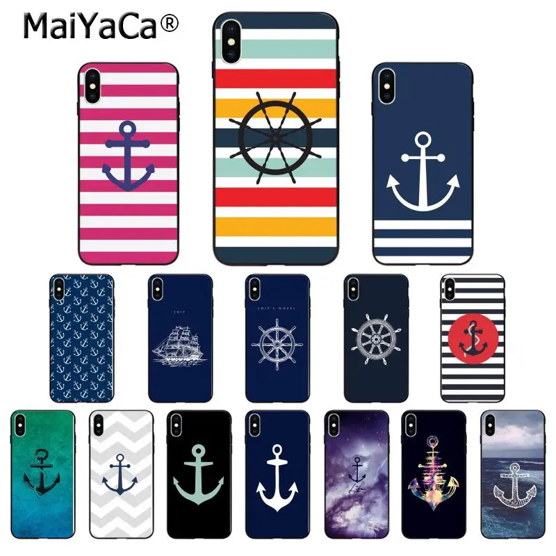 Мягкий Черный силиконовый чехол MaiYaCa из ТПУ для iPhone 5 5Sx 6 7 7plus 8 8Plus X XS MAX XR|Бамперы| |