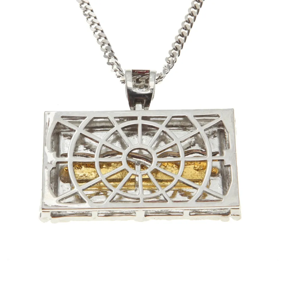 Золотой цвет горный хрусталь ледяной да Винчи тайная ужин Иуда Иисуса подвеска