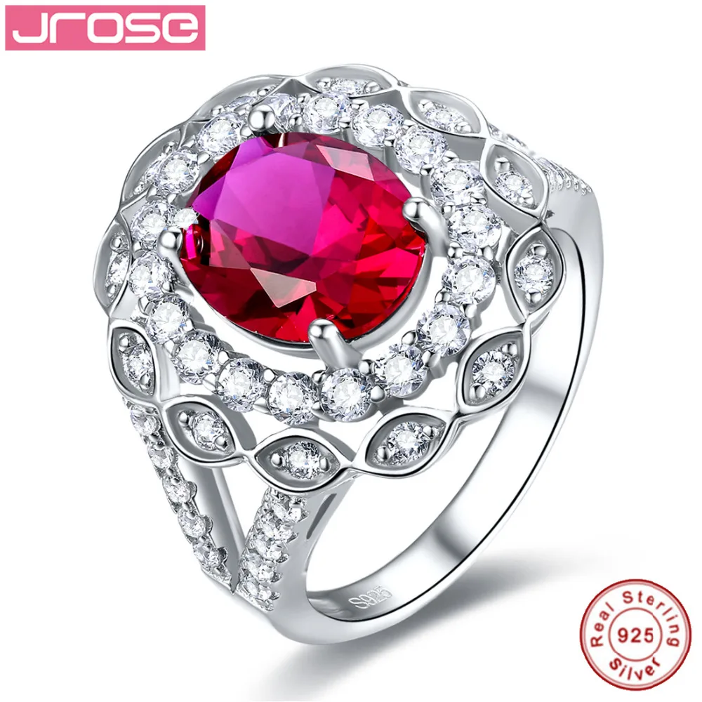 Jrose кольца для помолвки свадьбы годовщины 3.1CT 100% Стерлинговое Серебро 925 пробы