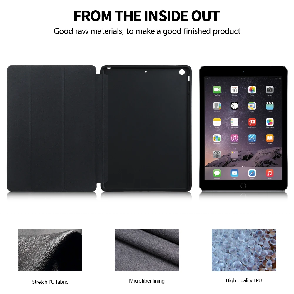 Мрамор узор кожаный чехол для нового iPad 9 7 2017 2018 A1893 A1822 мягкий Смарт сна