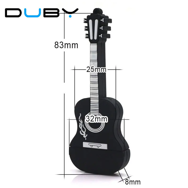 100% реальный объем музыкальный инструмент гитара Usb флэш накопитель/Usb карта