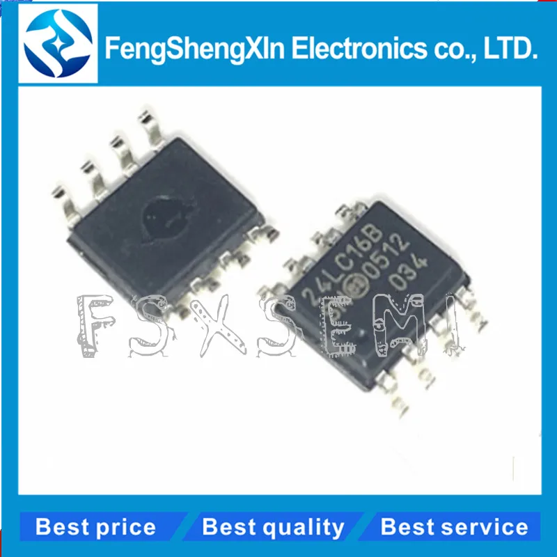 

10pcs/lot 24LC16 24LC16BI 24LC16BT-I/SN 24LC16B-I/SN SOP-8 EEPROM