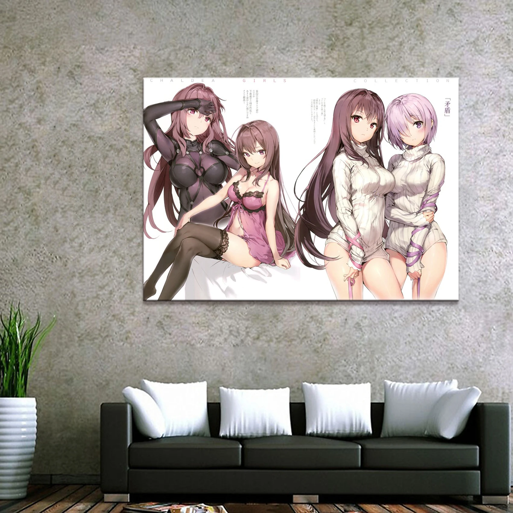 Домашний декор холст 1 шт. Милая Сексуальная аниме Fate Grand Order художественные