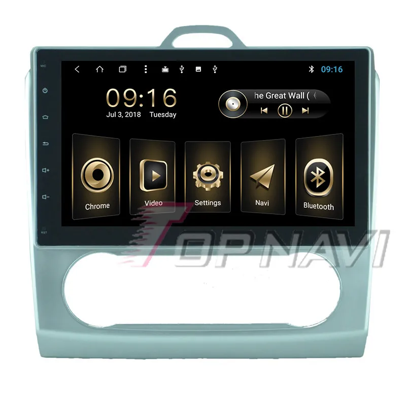 Автомобильный проигрыватель 10 1 'ɺndroid 8 для Ford Focus 2008 2009 2010 2011 Ручной Topnavi