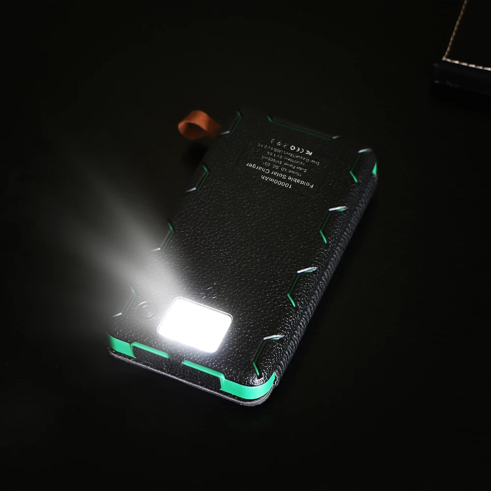 X-DRAGON Портативный Солнечный Зарядное устройство 10000 mAh Мощность банк внешний