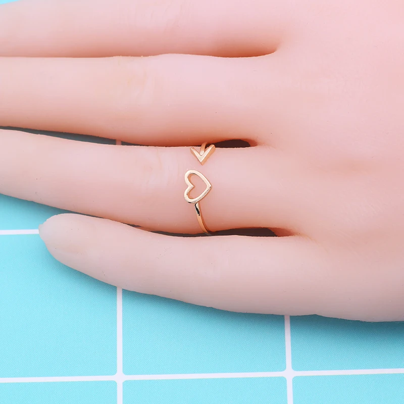 RM044 Изящные аксессуары для женщин открытые кольца из цинкового сплава со