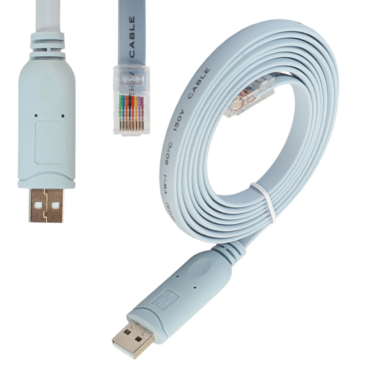 6 футов USB к RS232 RJ45 консольный кабель для маршрутизатора Cisco|Кабели передачи