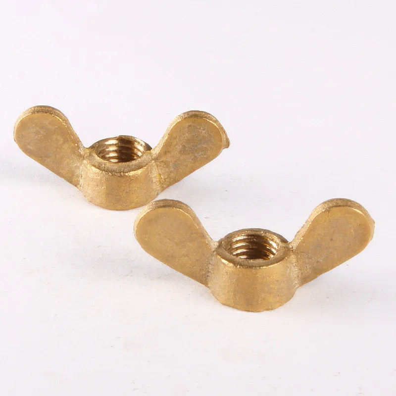 2 шт. медная бабочка гайка круассаны рука затянуть крыло гайки M8 GB62|wing nut m8|butterfly