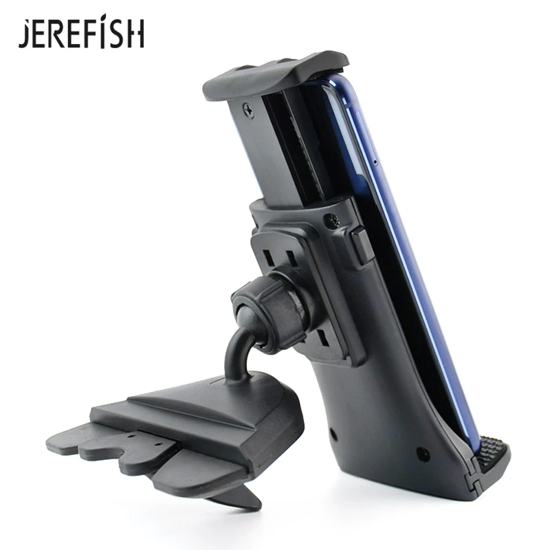 Универсальный автомобильный держатель для телефона JEREFISH с CD слотом iPhone X 8 7 6