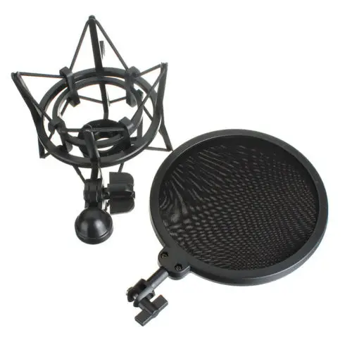 Подставка держатель для микрофона с встроенным поп фильтром|holder stand|holder mountholder