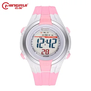 Детские наручные часы MINGRUI, водонепроницаемые силиконовые цифровые часы, детские модные светодиодные спортивные часы, часы для студентов, часы, подарок