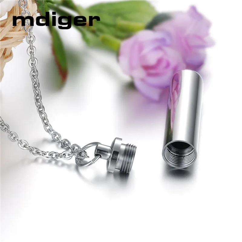 Mdiger 2017 Брендовое ожерелье в виде бутылки с буквами мужское из нержавеющей стали