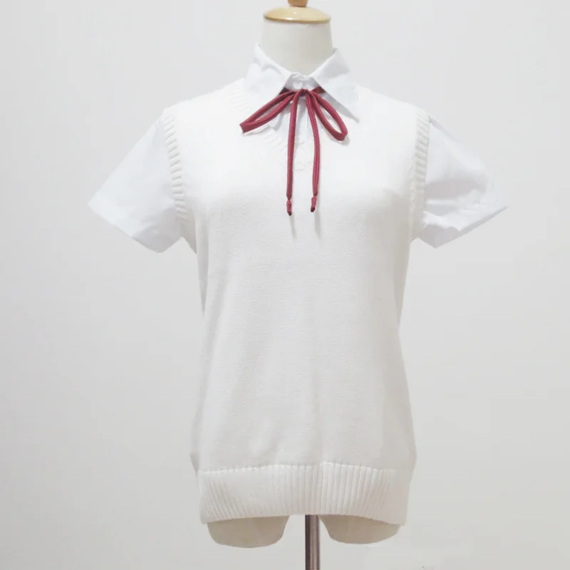 9 цветов K-on! Школьный свитер для девочки милый косплей безрукавый жилет с V-образным вырезом вязаная одежда форма.