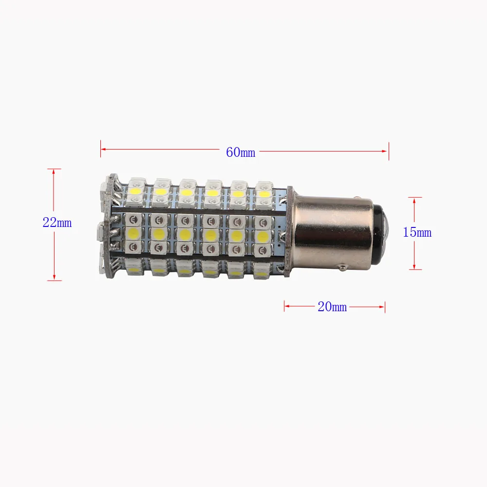 4X 10X 1157 BAY15D 1210 120 SMD светодиодные лампы двойной цвет белый и янтарный автомобильный