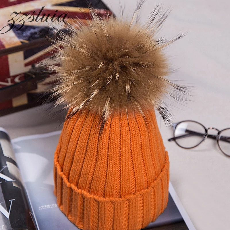 2017 Новая Мода Зимние Меховые Шапки Для Женщин Ухо Защитить Шерсть Трикотажные