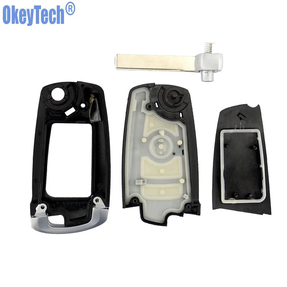 OkeyTech модифицированный флип 4 кнопки 315/433 мгц удаленный ключ для BMW EWS 325 330 318 525 530 540