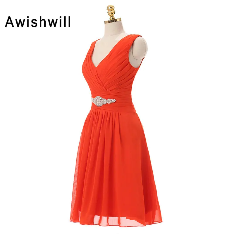 Женское коктейльное платье Короткое красное с V образным вырезом|red cocktail dress|cocktail