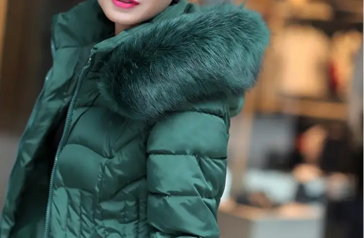 Новинка 2019 куртка Женское зимнее пальто утепленное тонкое женское длинное с