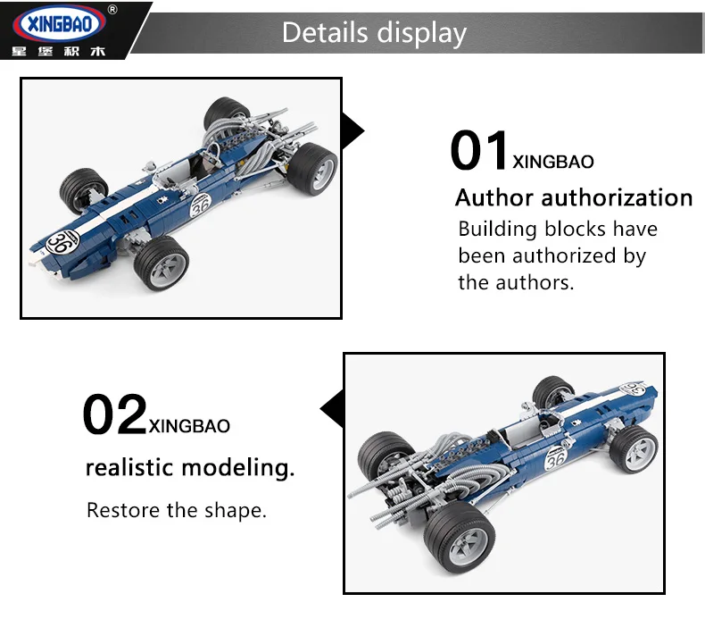 XINGBAO Technic блоки 24h Le Mans гоночный автомобиль F1 гоночный автомобиль строительные блоки кирпичная модель детские игрушки Marvel совместимый логотип 03022