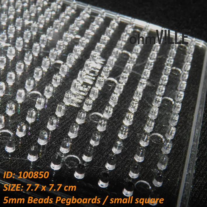 100850 маленькие квадратные Pegboards для 5 мм перлер Хама бисер Fused Beads шаблоны ~