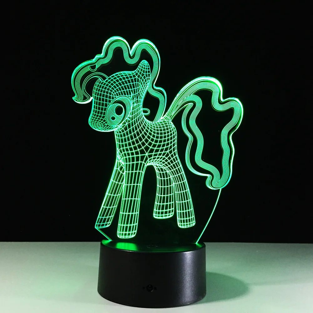 3D с рисунком из мультфильма Мой Маленький Пони ночной Светильник Настольный