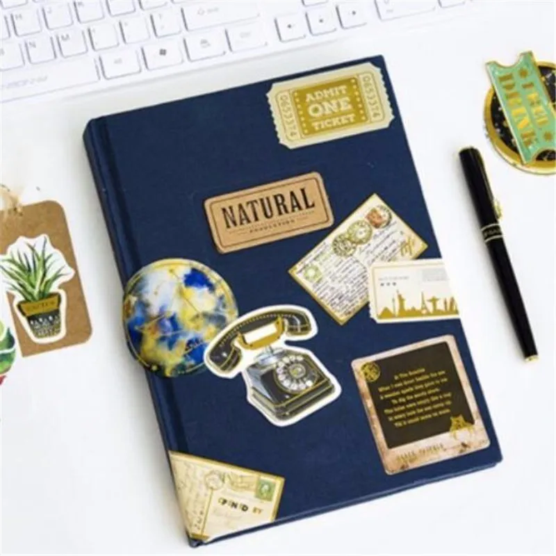 24 шт./лот золотые растения ретро декоративные этикетки для скраббукинга DIY