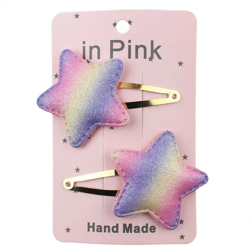 2 шт./комплект детские заколки для волос с бантом и сердечками | Детская одежда