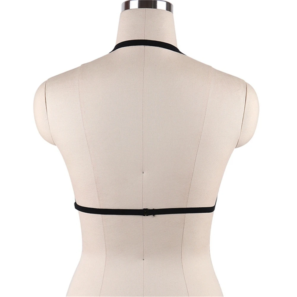 Пикантные Для женщин ремешками бюстгальтер бюстье клетка без косточек с низким