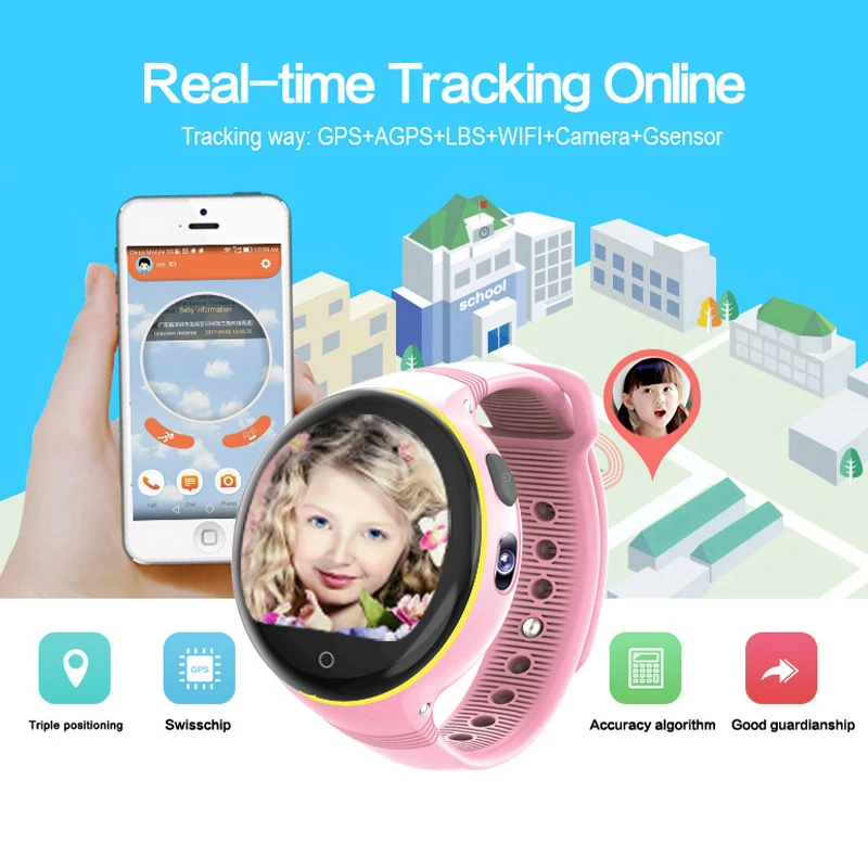 XGODY S668 Смарт часы для детей gps тревожный монитор наручные телефон Поддержка GSM sim