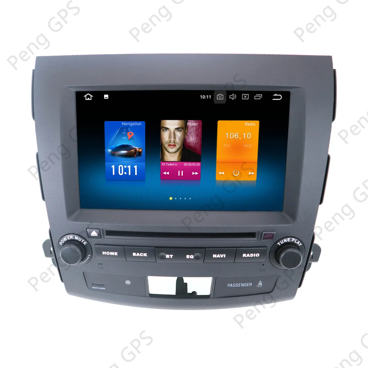 Android 2014 2din автомобильный dvd-плеер для Mitsubishi Outlander 3 4007 Peugeot Citroen C-Cross радио