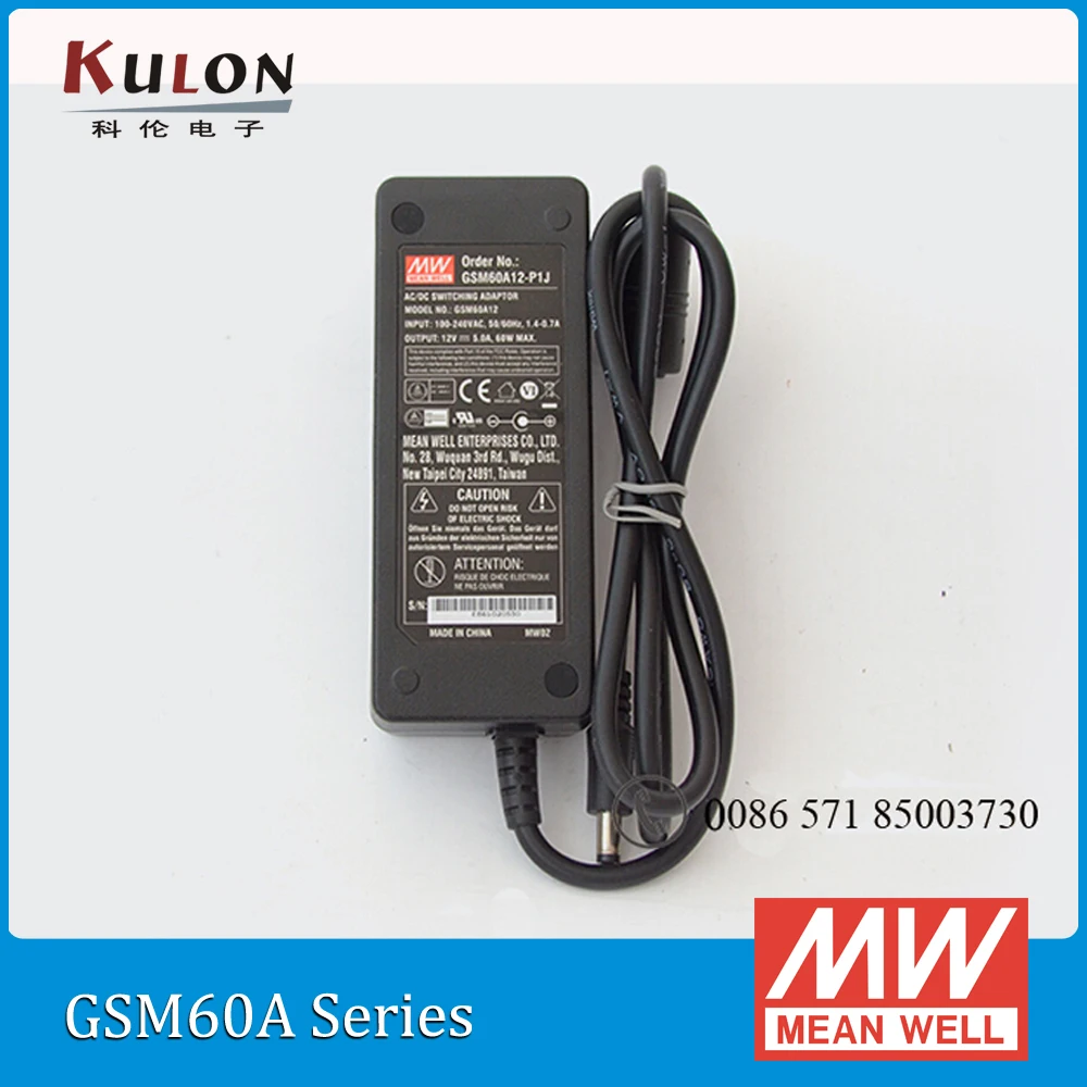 Оригинальный Meanwell GSM60A24-P1J mean well 60W 2.5A 24V AC/DC зеленый медицинский адаптер |