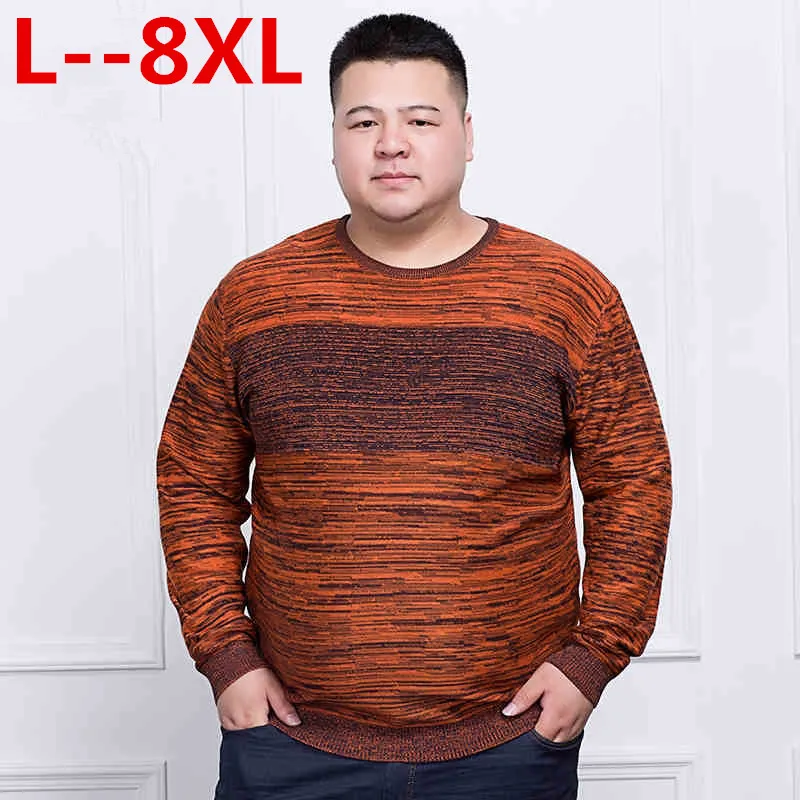 Мужской свитер классический простой с принтом 10XL 8XL 6XL 5X|Джемперы| |