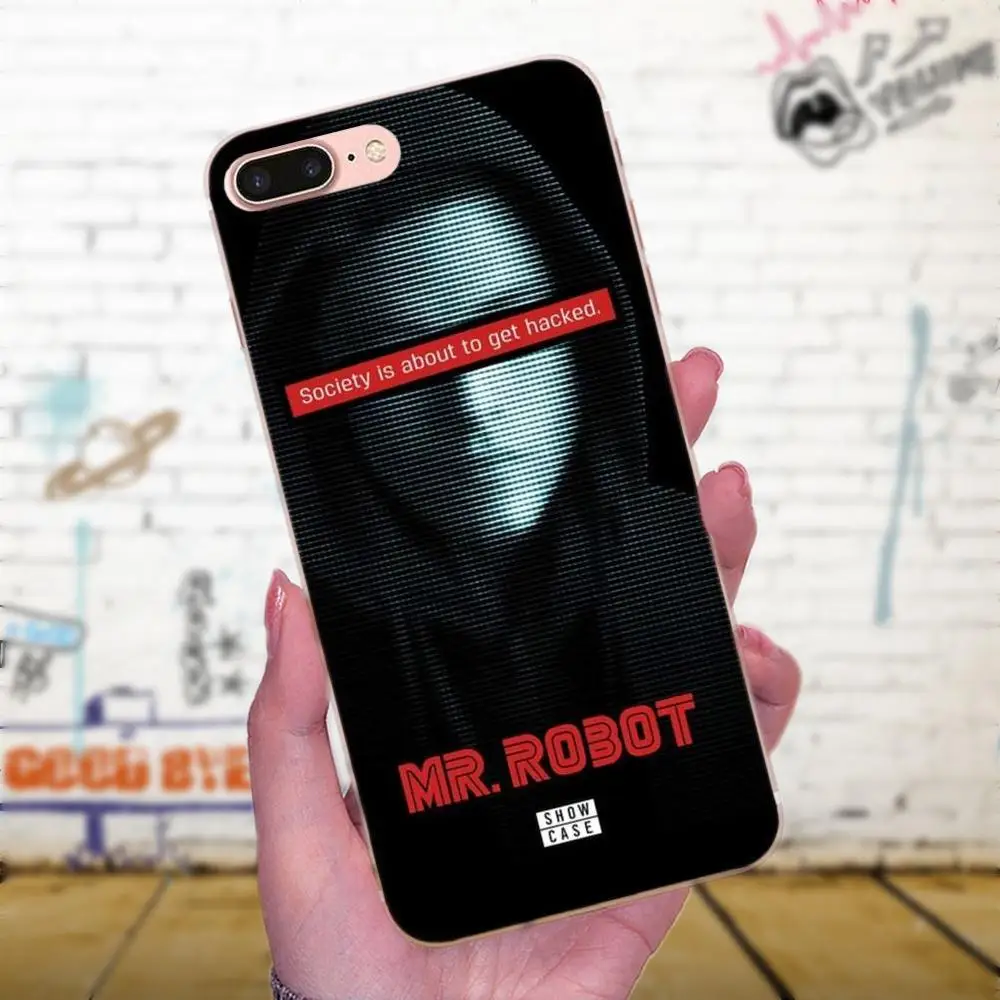 Мягкий термополиуретановый чехол для телефона Mr Robot первая ставка Apple iPhone 4 5 5C 4S SE 6
