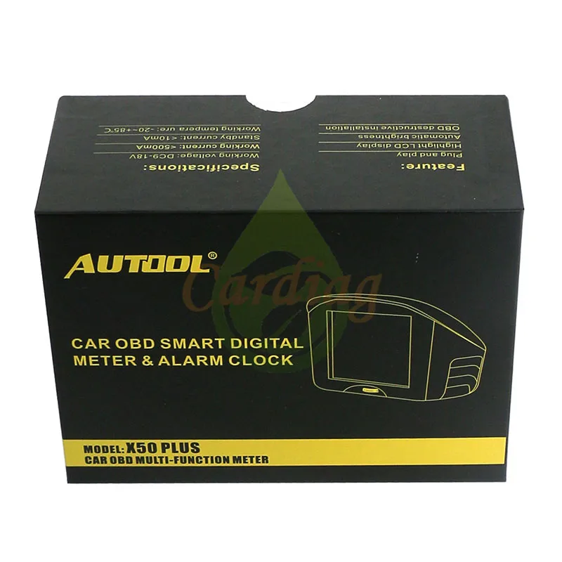 Новый autool X50 плюс автомобиль OBD HUD Многофункциональный цифровой измеритель