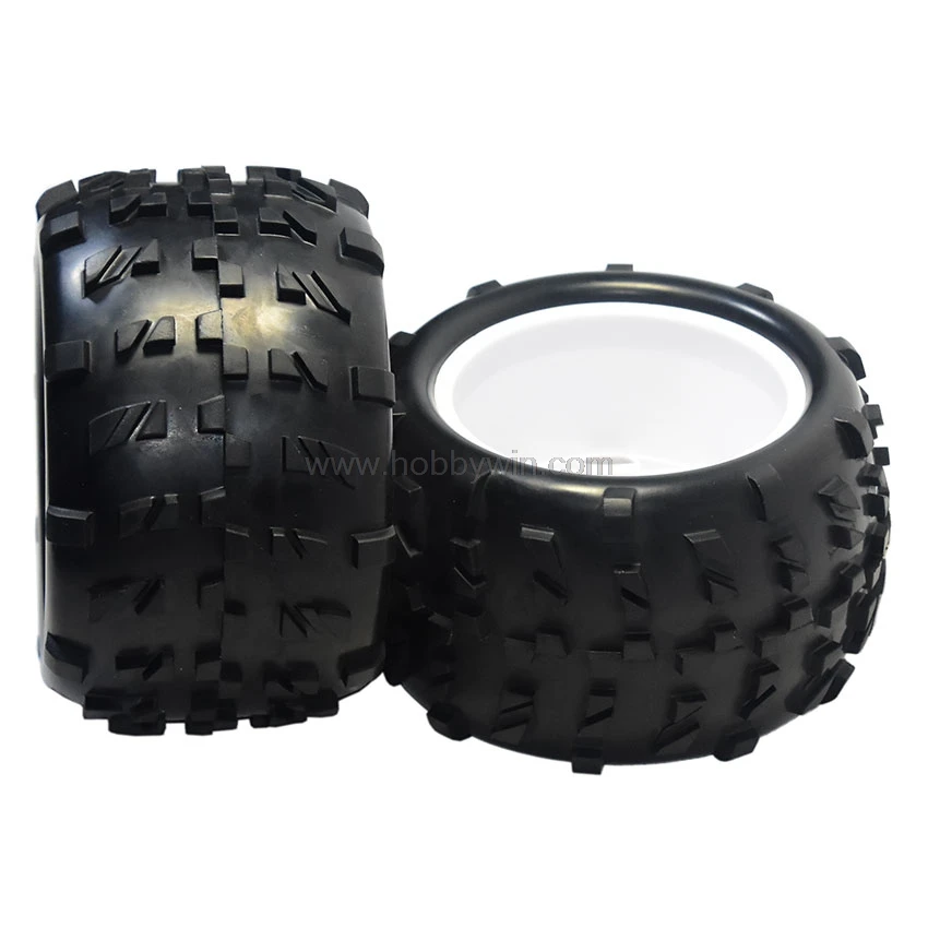 Запчасть для HSP 62012W колеса в комплекте (62010 и 62011) белый узел 2P HiMOTO Hispeed 1/8 RC Buggy Truck|wheel