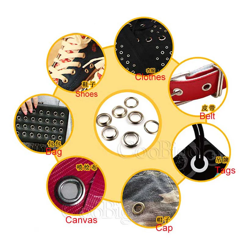 4 набора металлические люверсы 14 мм круглой формы металлическое кольцо с винтом