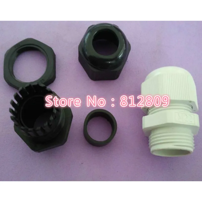 

IP68 M22 Waterproof Nylon Plastic Cable Gland Connector