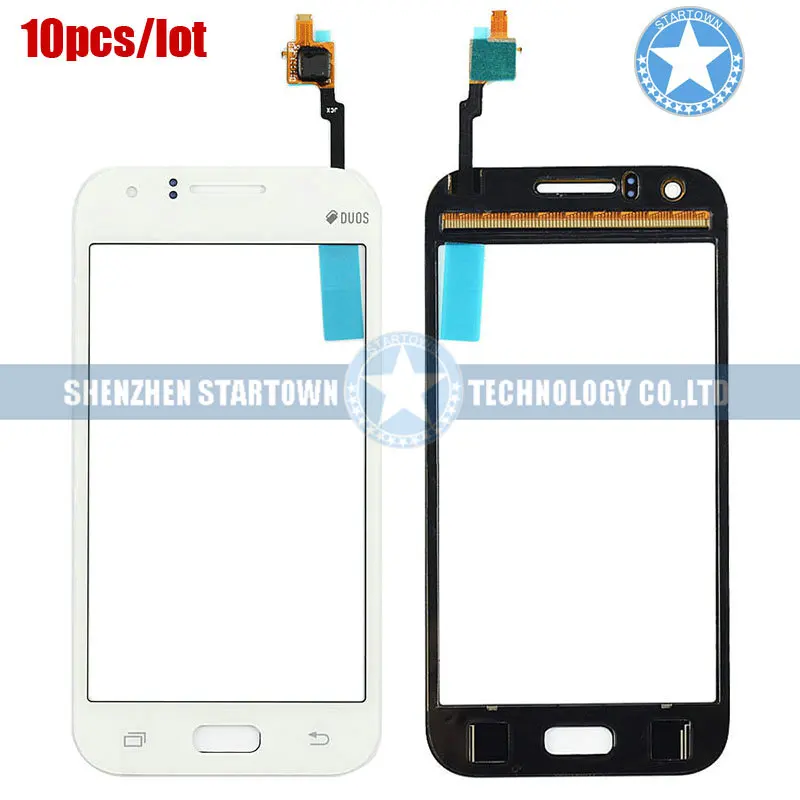 10 шт./лот белый сенсорный экран дигитайзер для SAMSUNG GALAXY J1 4G SM-J100 J100 Замена |