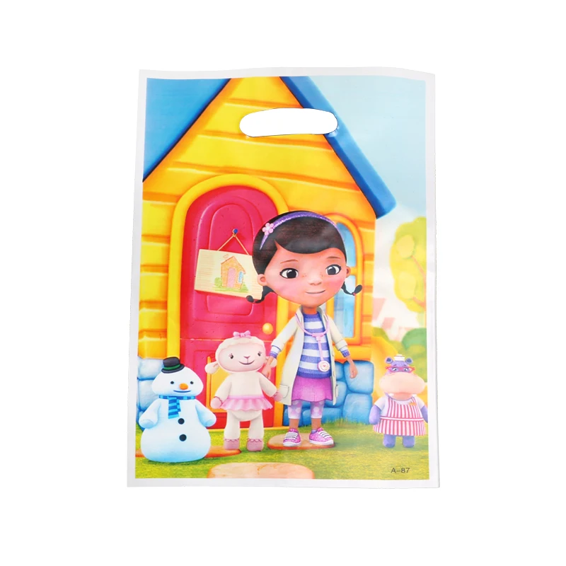 40pcs/lot Little Girl Doc McStuffins Gift Gag Party Supplies Kids Happy Birthday Candy Bags Loot Bag Decoration | Дом и сад