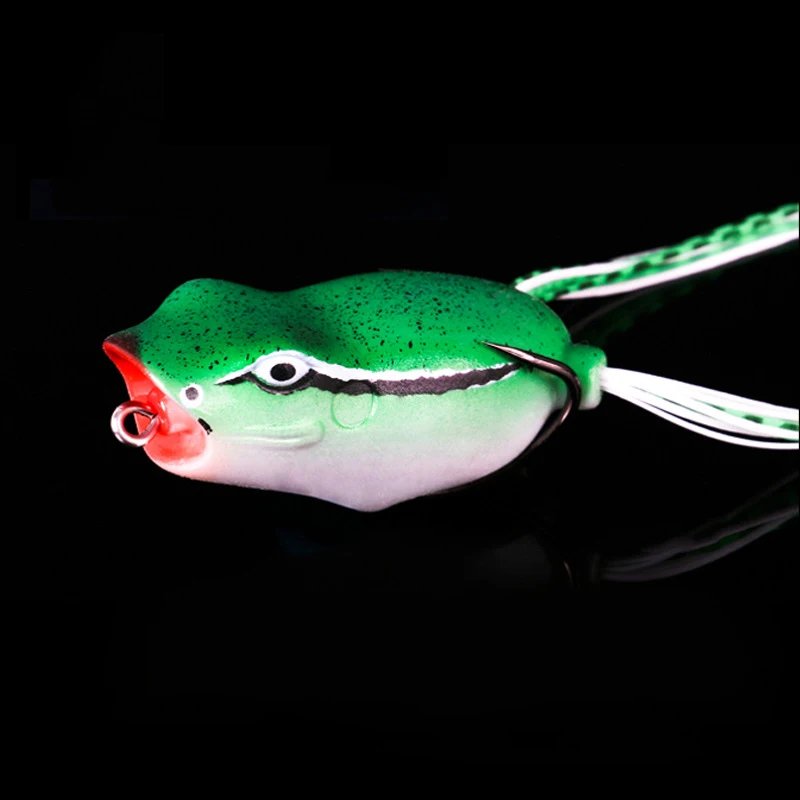 Wokotip 1 шт. Topwater Thunder Frog искусственная 52 мм 10 г Мягкая приманка лягушка приманки для