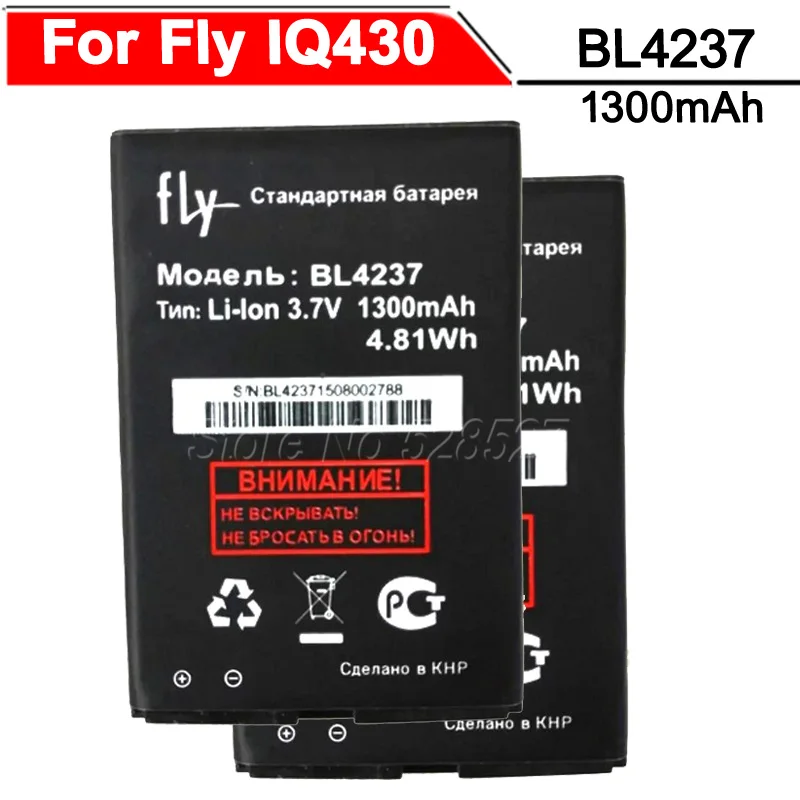 Высококачественный аккумулятор мАч bl4237 IQ430 для аккумулятора Fly | Мобильные