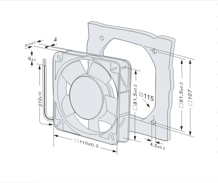 2015 горячая Распродажа 2 шт./лот тип подшипника 110 Серия осевой охлаждающий