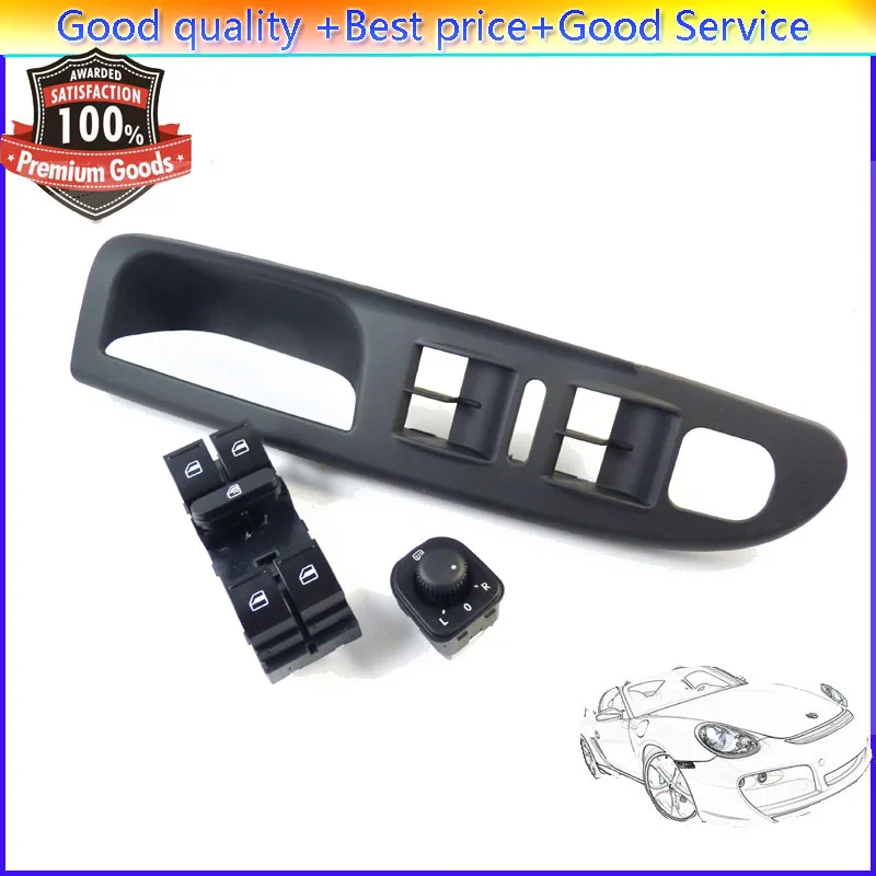 ISANCE переключатель окон и зеркал панель обшивки ободок крышки для VW Passat B6 4 Door 2006 2010