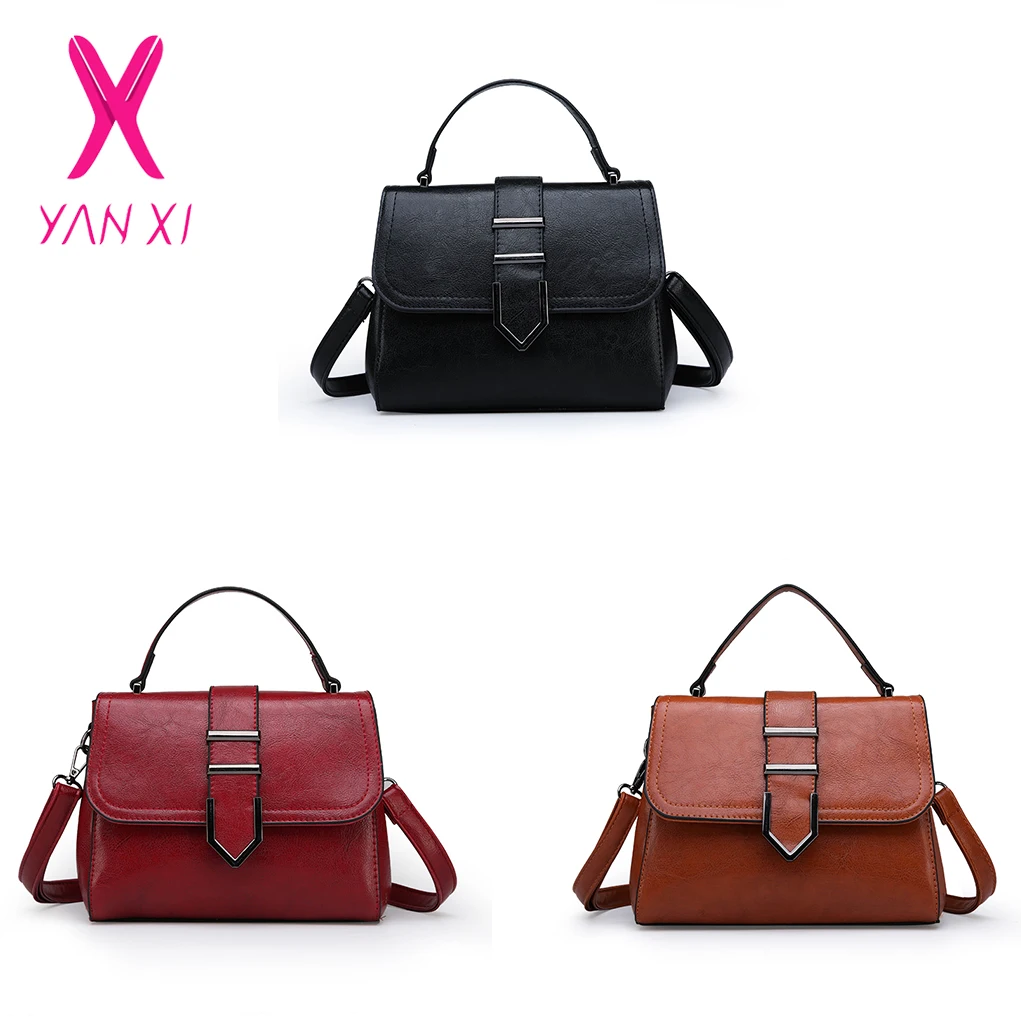 YANXI 2018 винтажная модная дизайнерская женская сумка из искусственной кожи Сумка