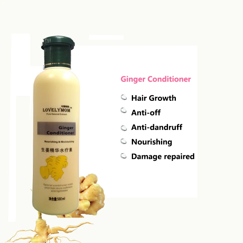 

Ginger Hair Care Conditioner Anti Loss Dry Damaged Hair Nourishing Moisturizing Hair Care Product Scalp Treatment Mask 500ml