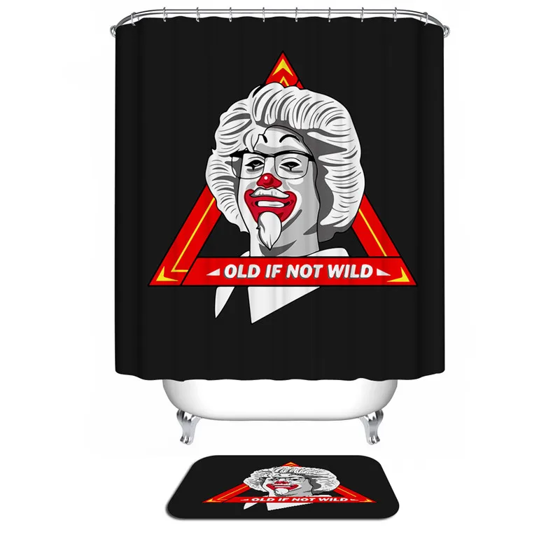 Полиэфирная ткань занавеска для душа Современная водостойкая s Аксессуары