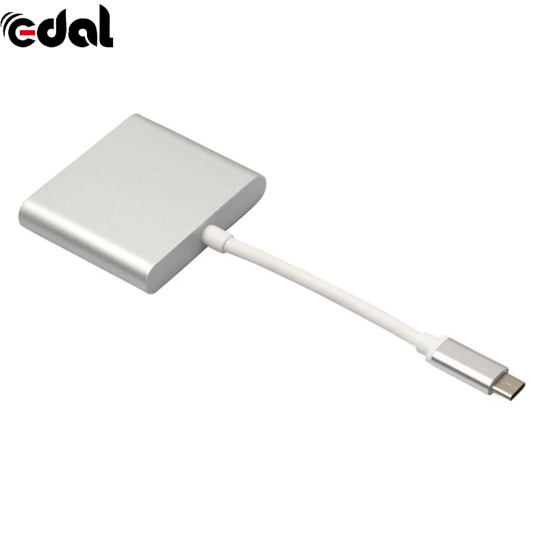 EDAL высокая скорость 15 см 3 в 1 Type-C USB папа к HDTV HDMI/USB 0/Type C Женский конвертер кабель