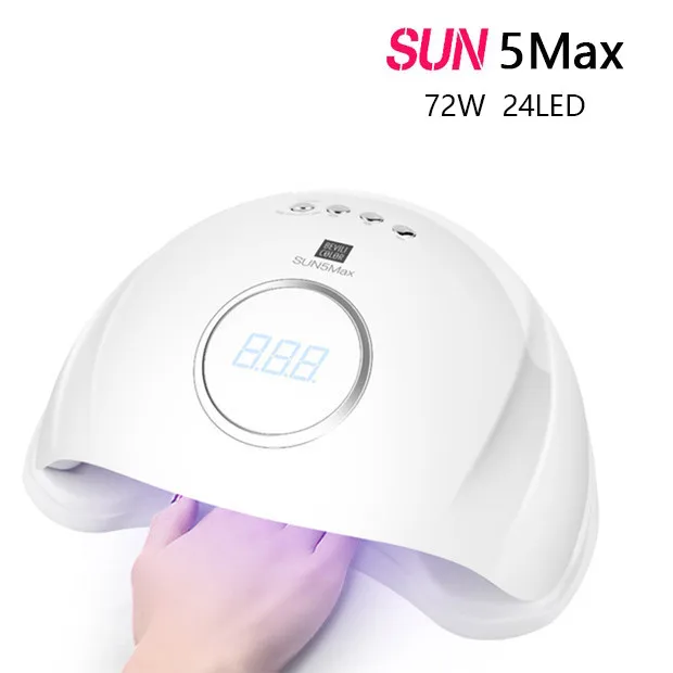 УФ светодиодная лампа для сушки ногтей SUN5 Plus 72 Вт 24 светодиода отверждения всех